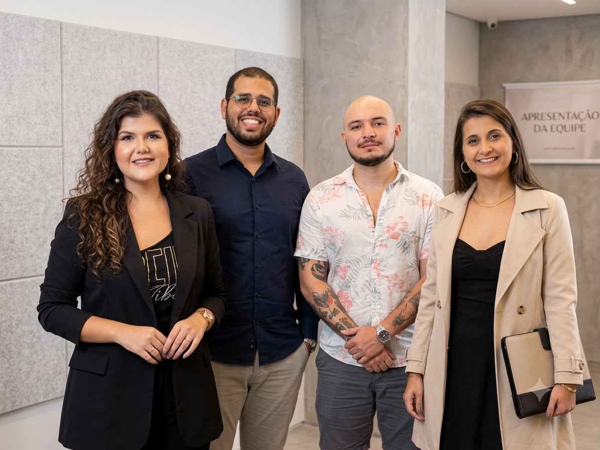 Os quatro integrantes da equipe DINYA
